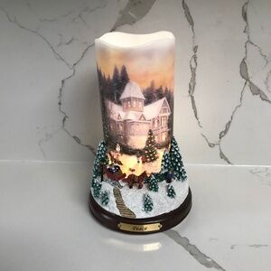 Bradford Exchange Thomas Kinkade Flameless Snowflake Projector Lights  ‘Peace’